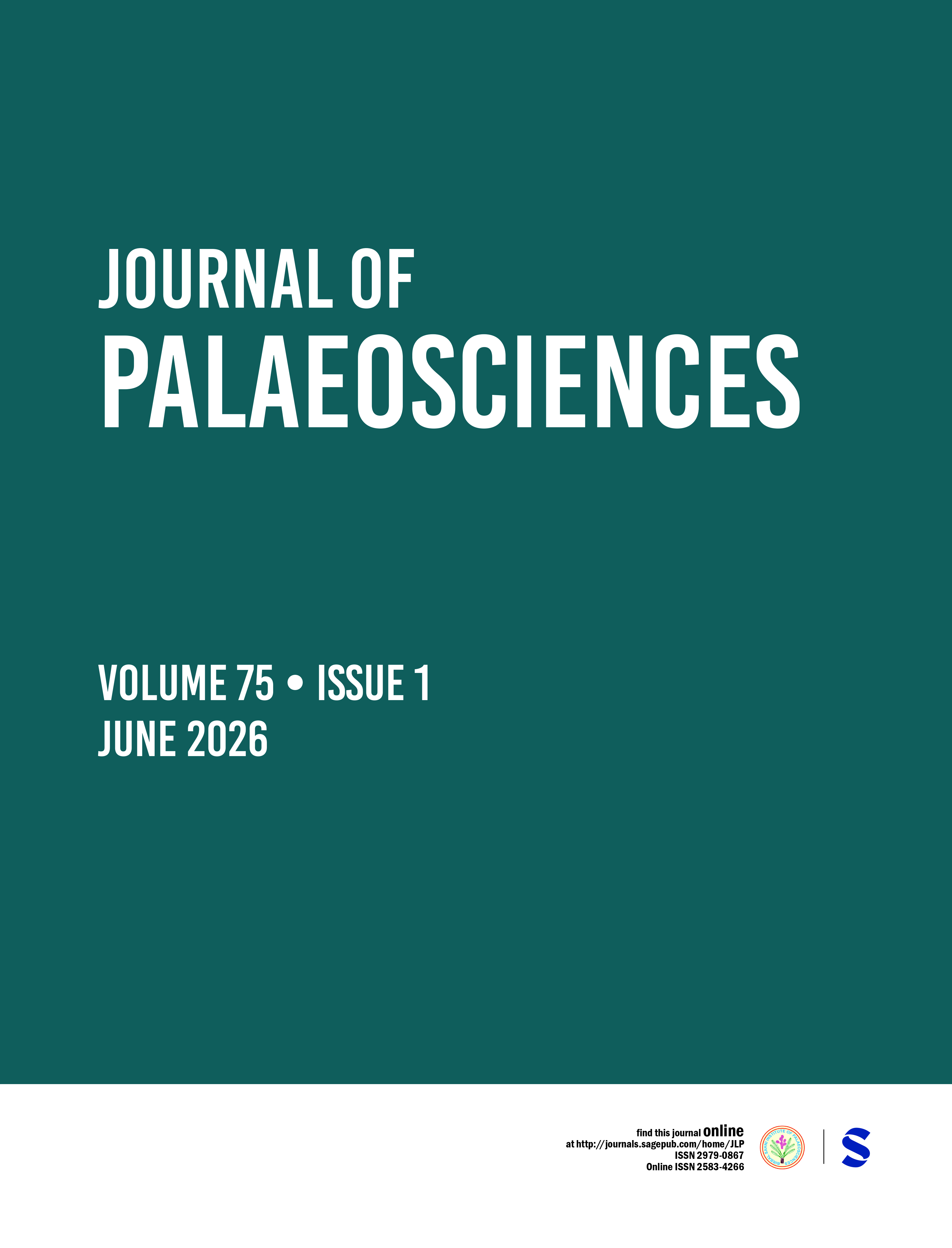 Cover image of Journal of Palaeosciences